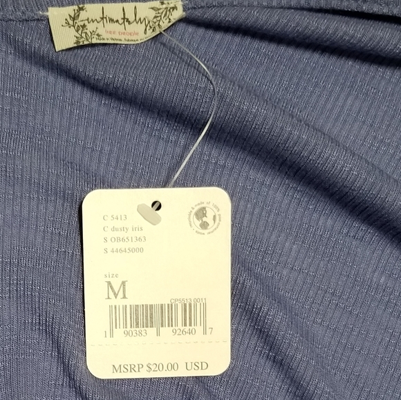 FP Bundle - Dani Tank Top - Ivory Oversize Raw Hem Roll Cuff T-Shirt - Picture 3 of 6